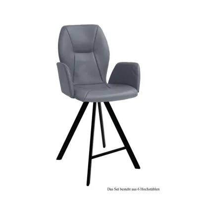58aufmkessel Thekenstuhl Grau, Schwarz 60x109x58 cm