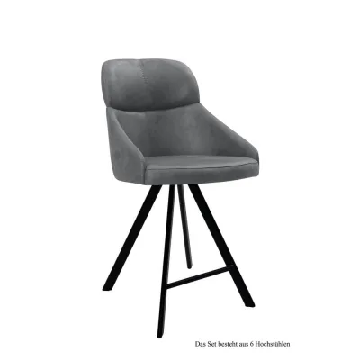 58aufmkessel Thekenstuhl Grau, Schwarz 63x99x52 cm