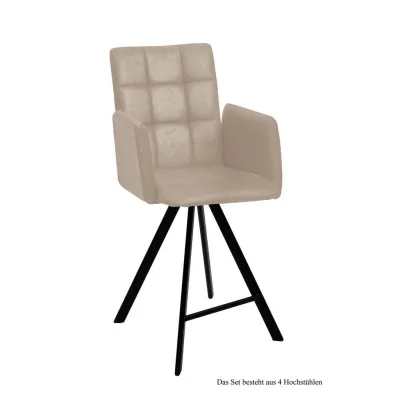 58aufmkessel Thekenstuhl Natur, Schwarz 60x108x52 cm
