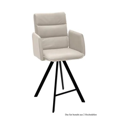 58aufmkessel Thekenstuhl Natur, Schwarz 60x109x52 cm