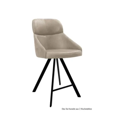 58aufmkessel Thekenstuhl Natur, Schwarz 63x99x52 cm