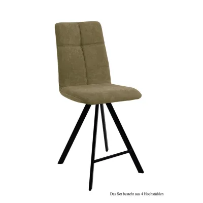 58aufmkessel Thekenstuhl Olivgrün, Schwarz 60x109x47 cm