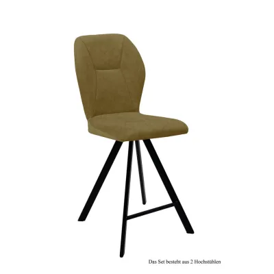 58aufmkessel Thekenstuhl Olivgrün, Schwarz 60x109x51 cm