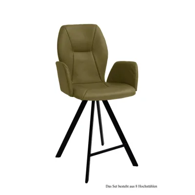 58aufmkessel Thekenstuhl Olivgrün, Schwarz 60x109x58 cm