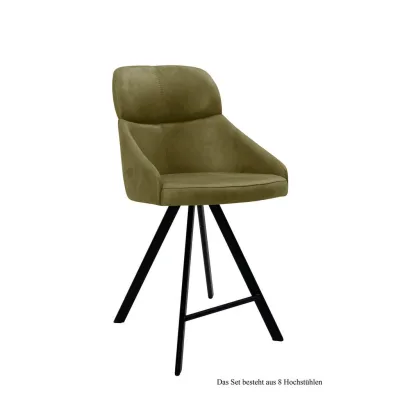 58aufmkessel Thekenstuhl Olivgrün, Schwarz 63x99x52 cm