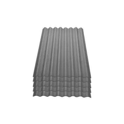 5er Pack Onduline® Easyline® Platte intensiv grau 1000 x 760 x 2,6 mm Profil 95/38