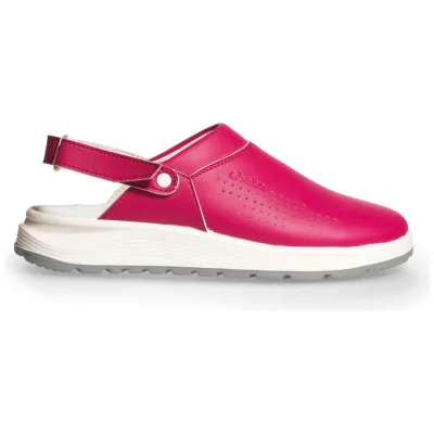 Abeba Active 824018 Active Clog fuchsia perforiert mit Klettverschluss