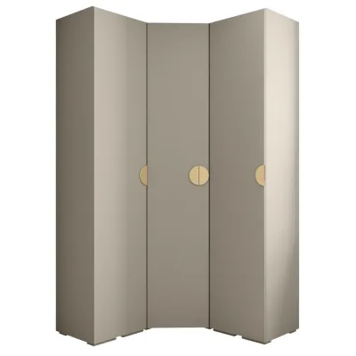 Abiks Möbel Garderoben-Set Kaschmir, Gold 131.7x236.7x47 cm