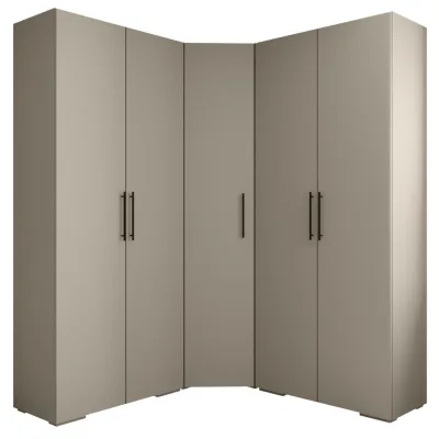 Abiks Möbel Garderoben-Set Kaschmir, Schwarz 181.7x236.7x47 cm