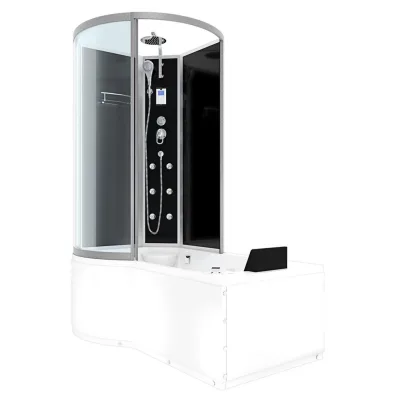 AcquaVapore by Sandra Jentho Whirlpool Schwarz 170x225x98 cm