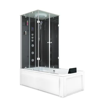 AcquaVapore by Sandra Jentho Whirlpool Schwarz 180x225x90 cm