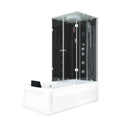AcquaVapore by Sandra Jentho Whirlpool Schwarz 90x225x180 cm