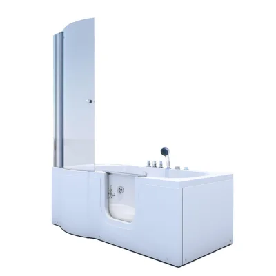 AcquaVapore by Sandra Jentho Whirlpool-Seniorendusche Weiß 170x200x85 cm