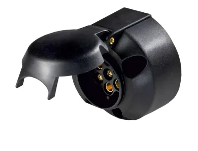 Adapter Anhängerkupplung mit Klappdeckel zum anschrauben IP44