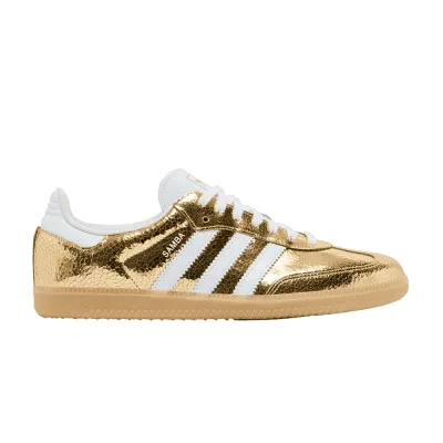 adidas Wmns Samba OG Cracked Metallic Pack - Gold