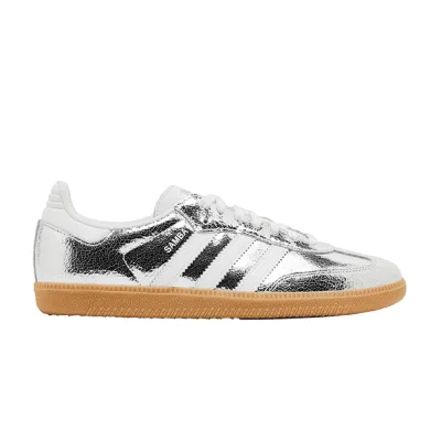 adidas Wmns Samba OG Cracked Metallic Pack - Silver
