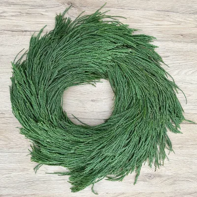 Adventskranz, Mammutbaum-Kranz, halbrund gebunden, ca. 35 cm Ø
