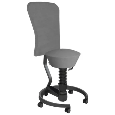 Aeris Bürohocker Swopper Grau, 55x105.115x55 cm