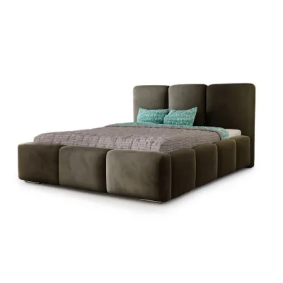 Agmat-Furniture Polsterbett Braun 200x200 cm