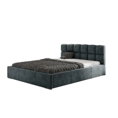 Agmat-Furniture Polsterbett Dunkelgrau 160x200 cm