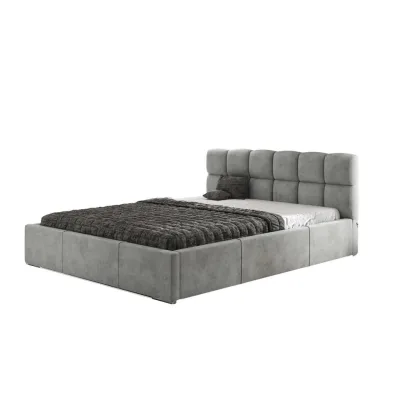 Agmat-Furniture Polsterbett Grau 140x200 cm