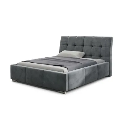 Agmat-Furniture Polsterbett Grau 180x200 cm