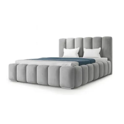 Agmat-Furniture Polsterbett Grau 180x200 cm