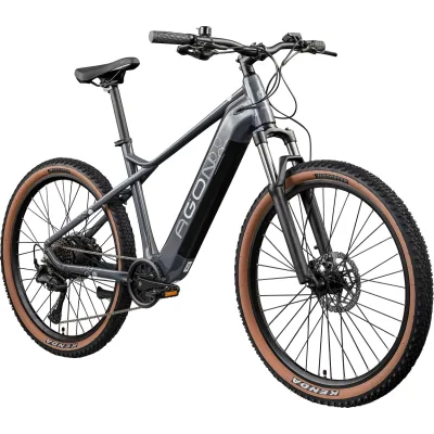 Agon Alpha E Bike Mountainbike Herren 160 - 185 cm Pedelec 27,5 Zoll Hardtail MTB Trail mit Ananda Motor 10 Gang 540 Wh