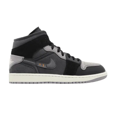 Air Jordan 1 Mid Craft Inside Out Black
