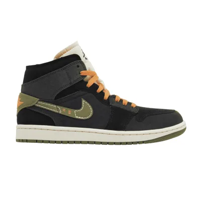 Air Jordan 1 Mid SE Craft Anthracite Light Olive