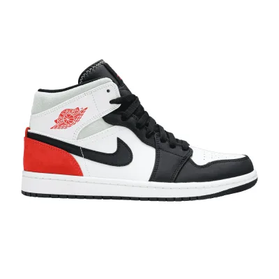 Air Jordan 1 Mid SE Red Black Toe