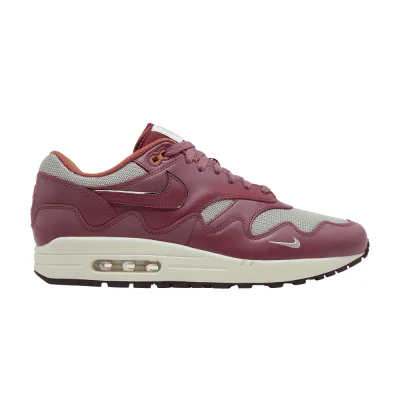 Air Max 1 Patta Waves Rush Maroon (with Bracelet)