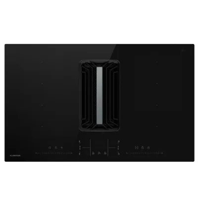 AirJet FlexPro Down Air System   Induktionsherd + Abzugshaube   Flexzone   Booster Schwarz
