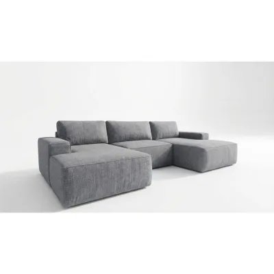 A&J MöbelLand Ecksofa Grau 362x170 cm