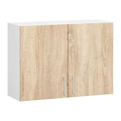 Akord Küchenschrank Weiß, Sonoma Eiche 80x58x30.5 cm
