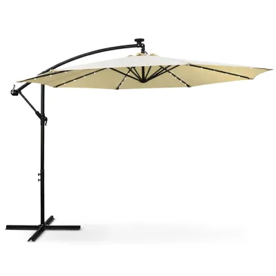 Akord Sonnenschrim Beige, Schwarz 300x300 cm