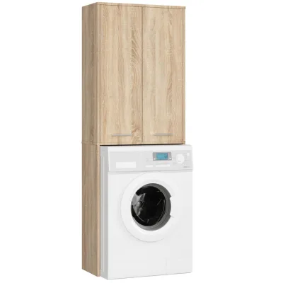 Akord Waschmaschinenschrank Sonoma Eiche 64x180x30 cm