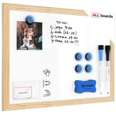 ALLboards Whiteboard Weiß 30x40x1.5 cm
