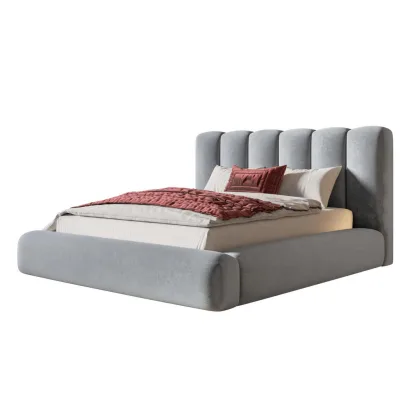 Alpi-Möbel Bett Hellgrau 120x200 cm