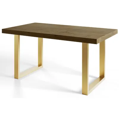 Alpi-Möbel Industrieller Dunkelbraun, Gold 80x77x140 cm