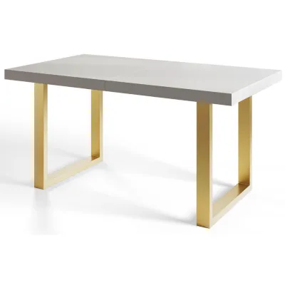 Alpi-Möbel Industrieller Weiß, Gold 90x77x160 cm