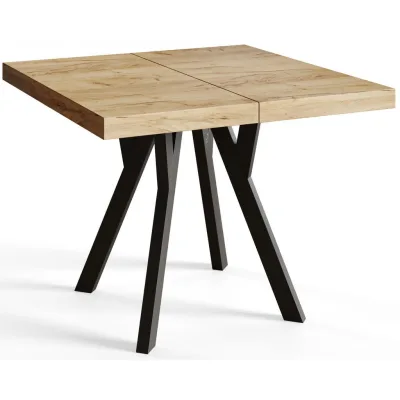 Alpi-Möbel Quadratischer Braun 90x77x90 cm