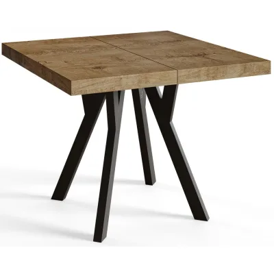 Alpi-Möbel Quadratischer Dunkelbraun 110x77x110 cm