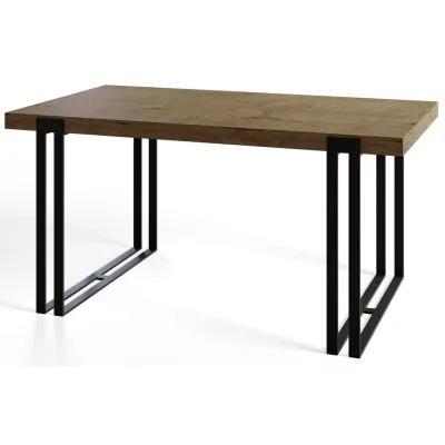 Alpi-Möbel Rechteckiger Dunkelbraun, Schwarz 80x77x140 cm