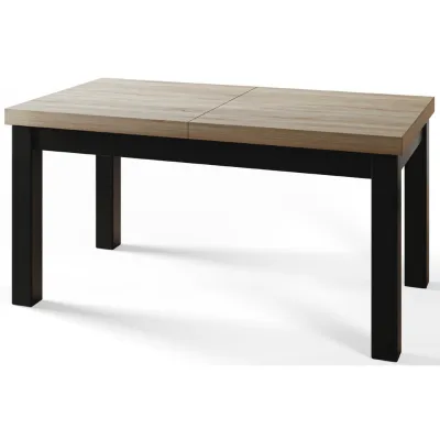 Alpi-Möbel Rechteckiger Sonoma Eiche, Schwarz 90x78x160 cm