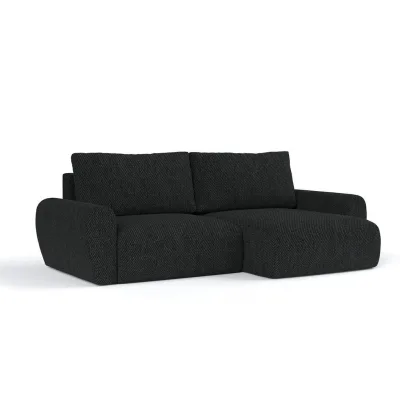 AltaBeds Ecksofa Schwarz 253x153 cm