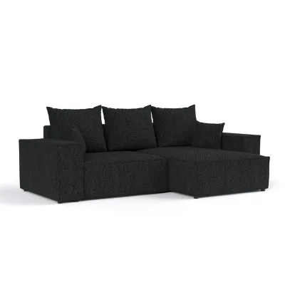 AltaBeds Ecksofa Schwarz 255x148 cm