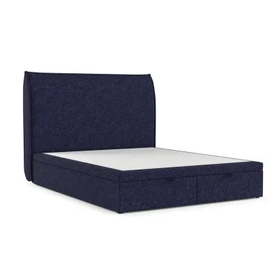 AltaBeds Polsterbett Dunkelblau 140x200 cm