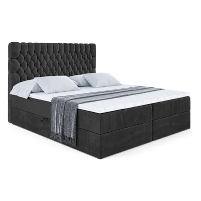 Altdecor Boxbett Anthrazit 200x200 cm