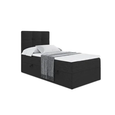 Altdecor Boxbett Schwarz 90x200 cm